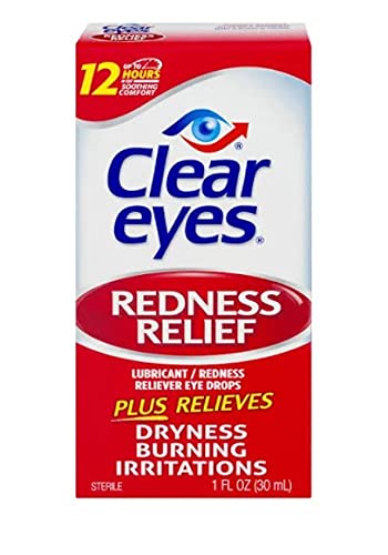 [Australia] - Clear Eyes | Maximum Redness Relief Eye Drops | Up to 12 Hours of Soothing Comfort | 1 oz | Pack of 4 