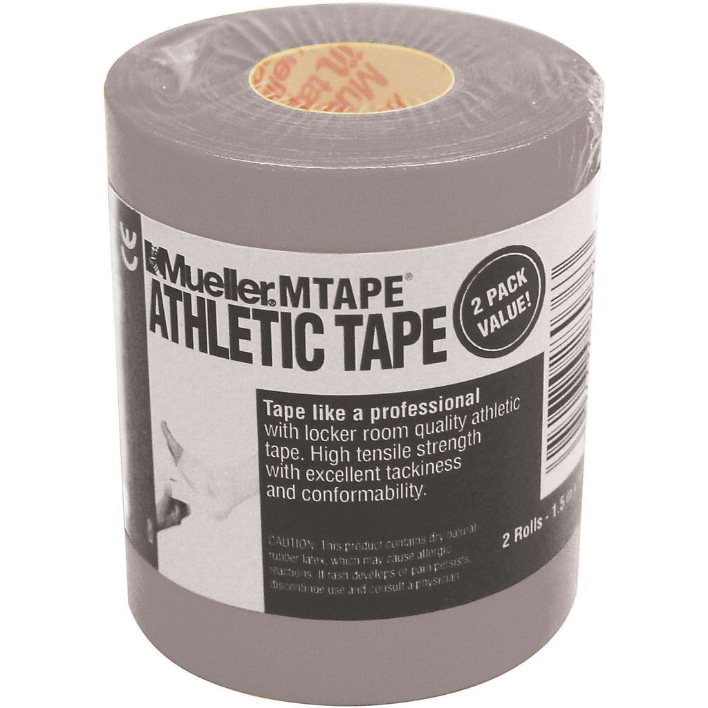 [Australia] - Mueller Athletic Tape, 1.5" X 10yd Roll, Gray, 2 pack 