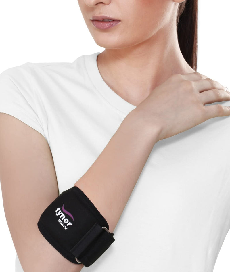 [Australia] - TYNOR Tennis Elbow Support ( Elbow Support, Gym & Workout, Pain Relief Guard, Tennis Brace, Protection & Recovery, Men & Women) - Large | 1 Unit 