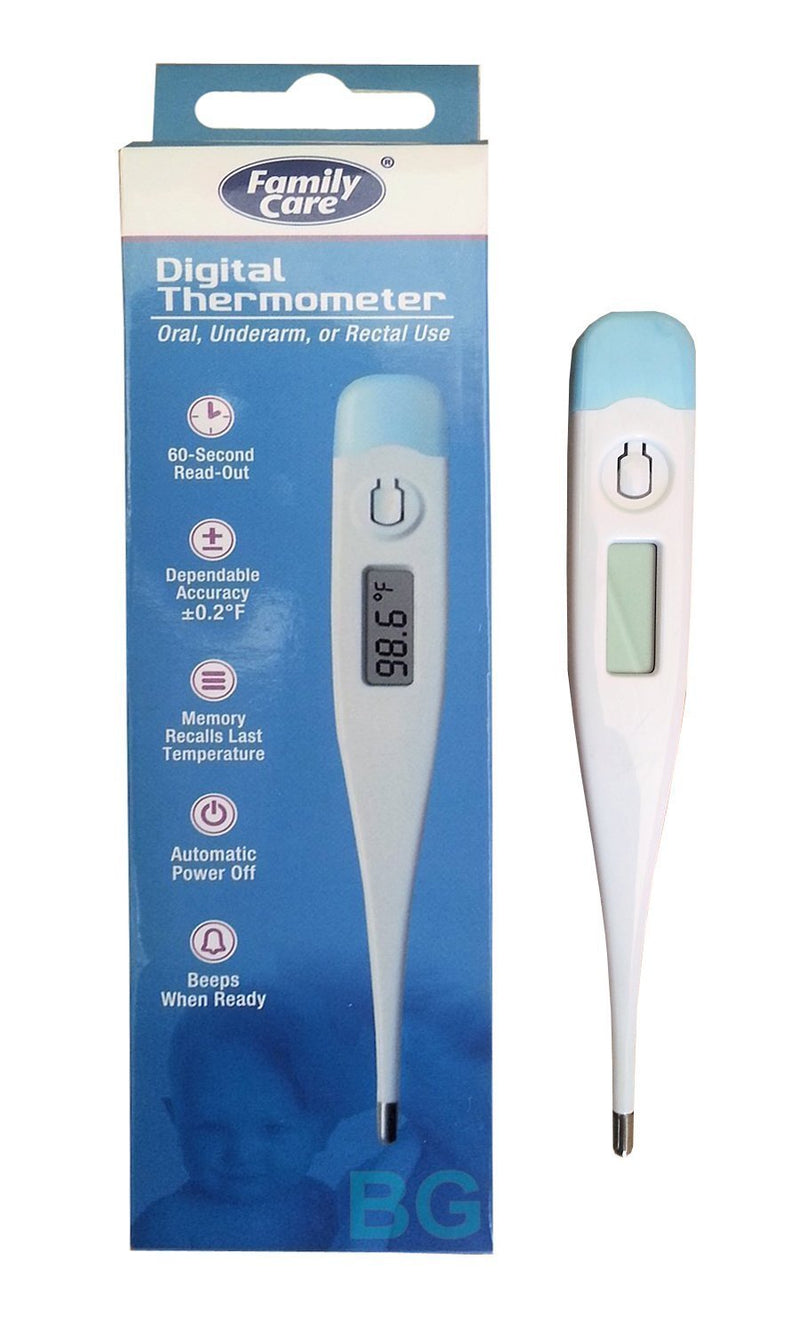 [Australia] - Family Care Oral, Underarm or Rectal Digital Thermometer 
