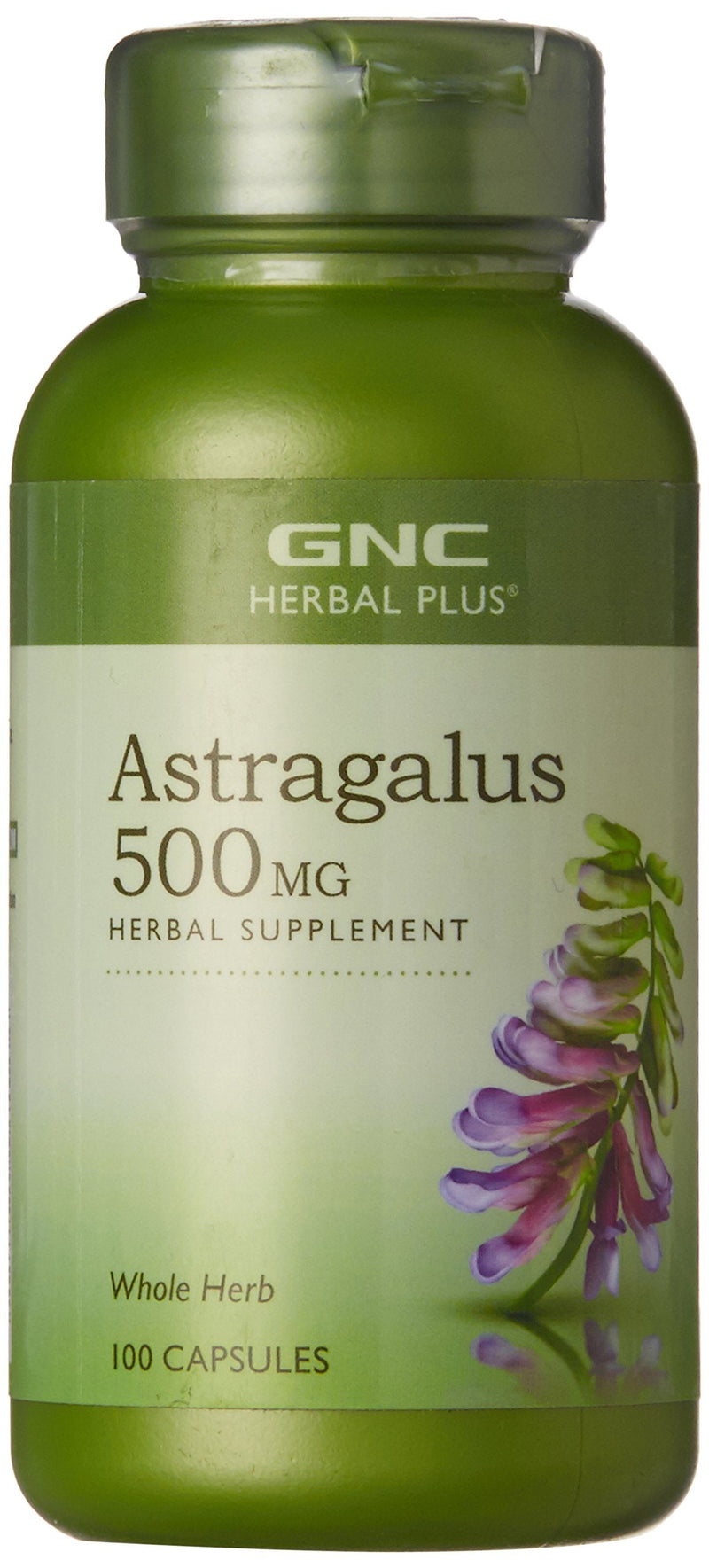 [Australia] - GNC Herbal Plus Astragalus 500mg | Immune and Anti-Aging Support | 100 Capsules 