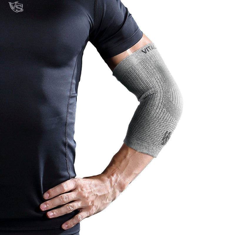 [Australia] - Vital Salveo- Fitness Mild Compression Support Elbow Sleeve/brace joint protection, Athletic, L(1PC) Large 