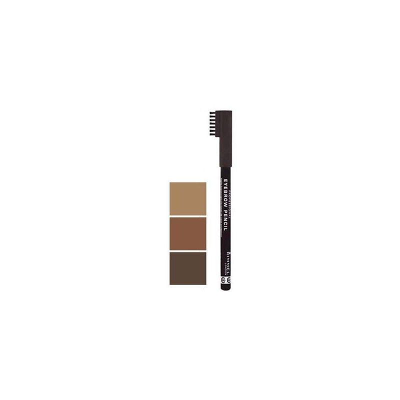 [Australia] - Rimmel Professional Eyebrow Pencil, Dark Brown 1 ea (Pack of 2) 