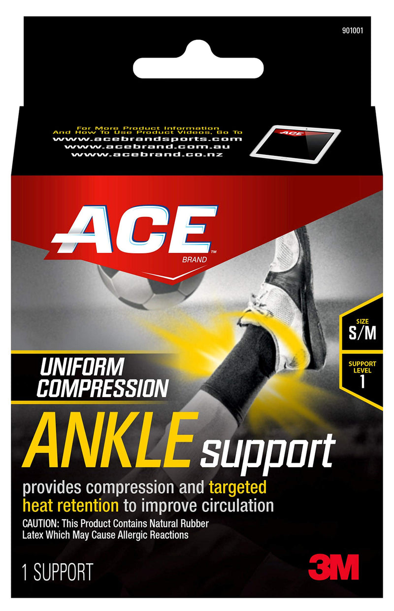[Australia] - Ace Compression Ankle Support, Small/Medium 