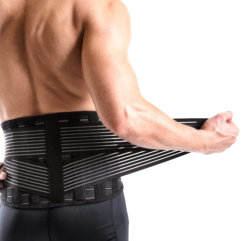 [Australia] - Vital Salveo-Adjustable Lower Back Support Back Brace Relieve Back Pain Lifting Work Scoliosis Brace Sciatica C-Fit(Large) Large 