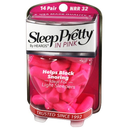 [Australia] - HEAROS Sleep Pretty in Pink Ear Plugs For Sleeping, 14 Pair (Pack of 1) 14 Pair (Pack of 1) 