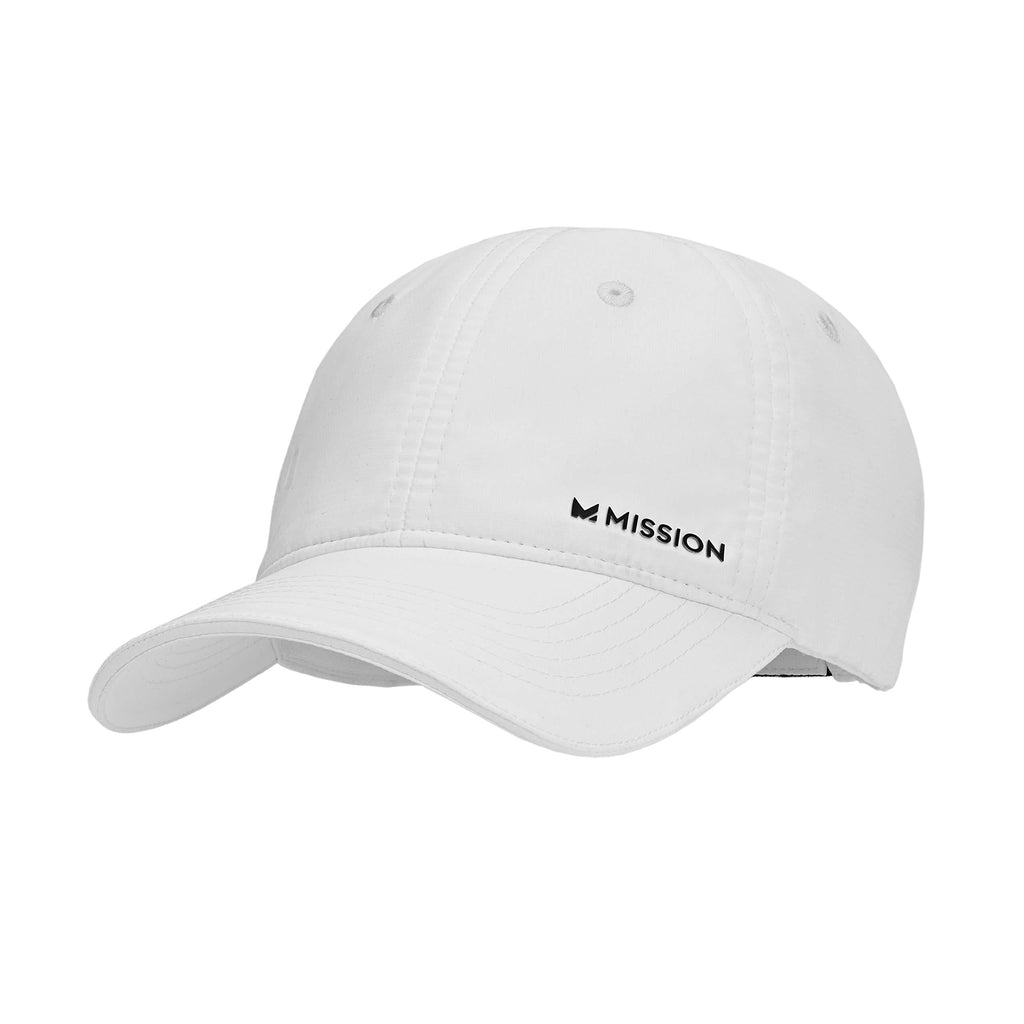 [Australia] - MISSION Cooling Performance Hat- Unisex Baseball Cap, Cools When Wet White 