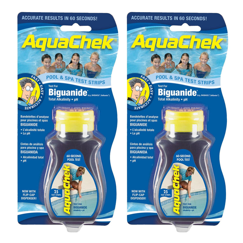 [Australia] - AquaChek 561625-02 Biguanide Test Strips for Swimming Pools, 25-Count, 2-Pack 