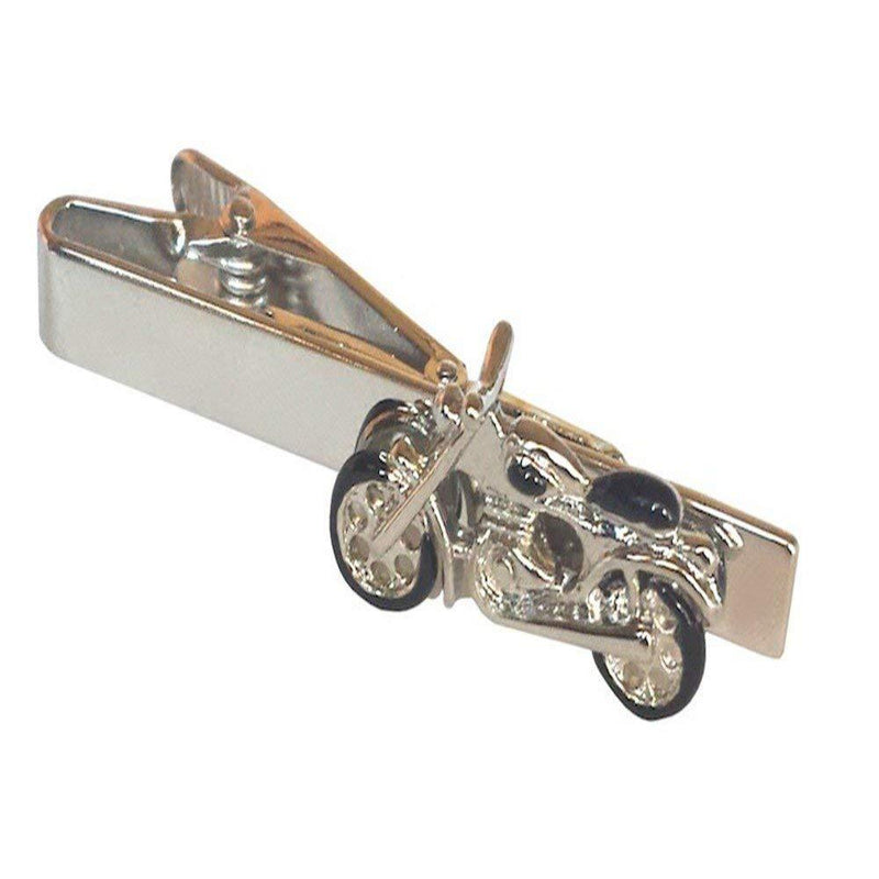 [Australia] - Procuffs Motorcycle Bike Vintage Biker Tie Clip Black Wedding Bar Clasp 