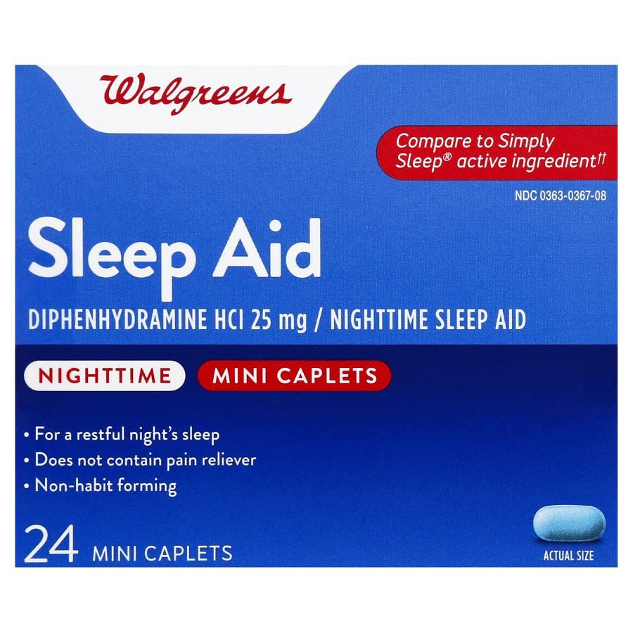 [Australia] - Walgreens Nighttime Sleep Aid Mini-Caplets, 24 Each 