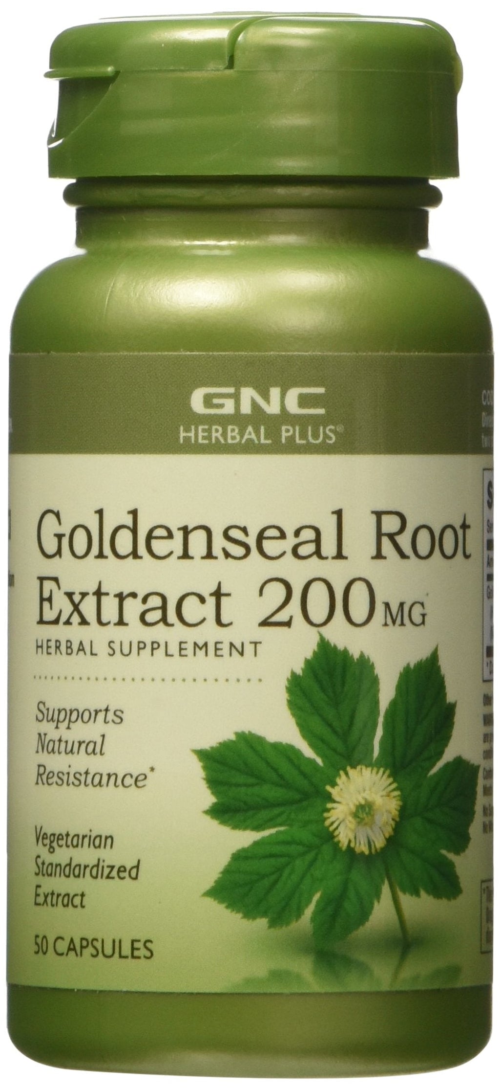 [Australia] - GNC Herbal Plus Goldenseal Root Extract 200mg, 50 Capsules, Supports Natural Resistance 