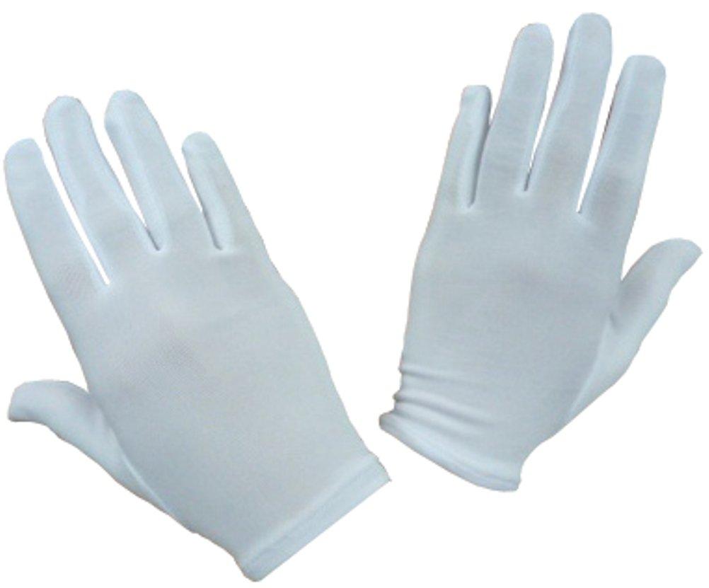 [Australia] - N'Ice Caps Girls Stretch White Special Occasion Parade Costume Gloves 8-12 Years 