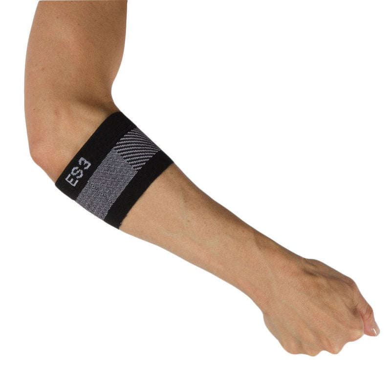 [Australia] - Elbow Brace by OrthoSleeve ES3 designed to prevent and relive pain associated with Tennis Elbow, Golfer’s Elbow, General Elbow Pain and Forearm Pain Small Black 