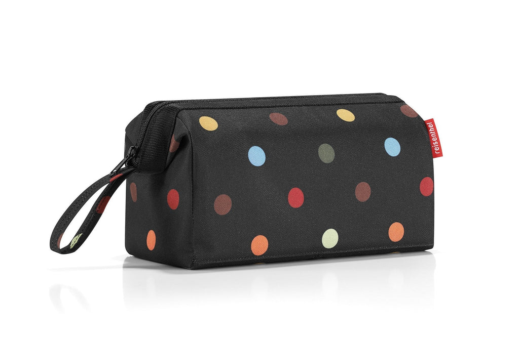 [Australia] - reisenthel Travelcosmetic Toiletries Bag, Structured Pouch with Wristlet, Dots 