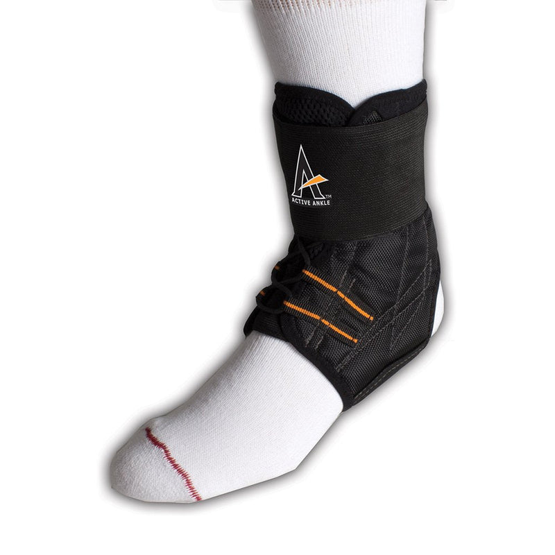 [Australia] - Active Ankle Prolacer Lace-up Ankle Brace For Injured Ankle Protection and Sprain Support Medium Black 