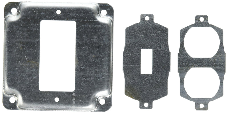 [Australia] - Hubbell-Raco 808U 1/2-Inch Raised Square Cover with Exposed Work 1 GFCI Duplex or Toggle, 4-Inch 
