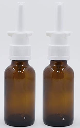 [Australia] - 30 ml Amber Glass Nasal Sprayers for Intranasal Insulin, Colloidal Silver and Saline Solutions - dispenses .1 ml or 10 IU - Snoot! Brand-Refillable & Reusable 