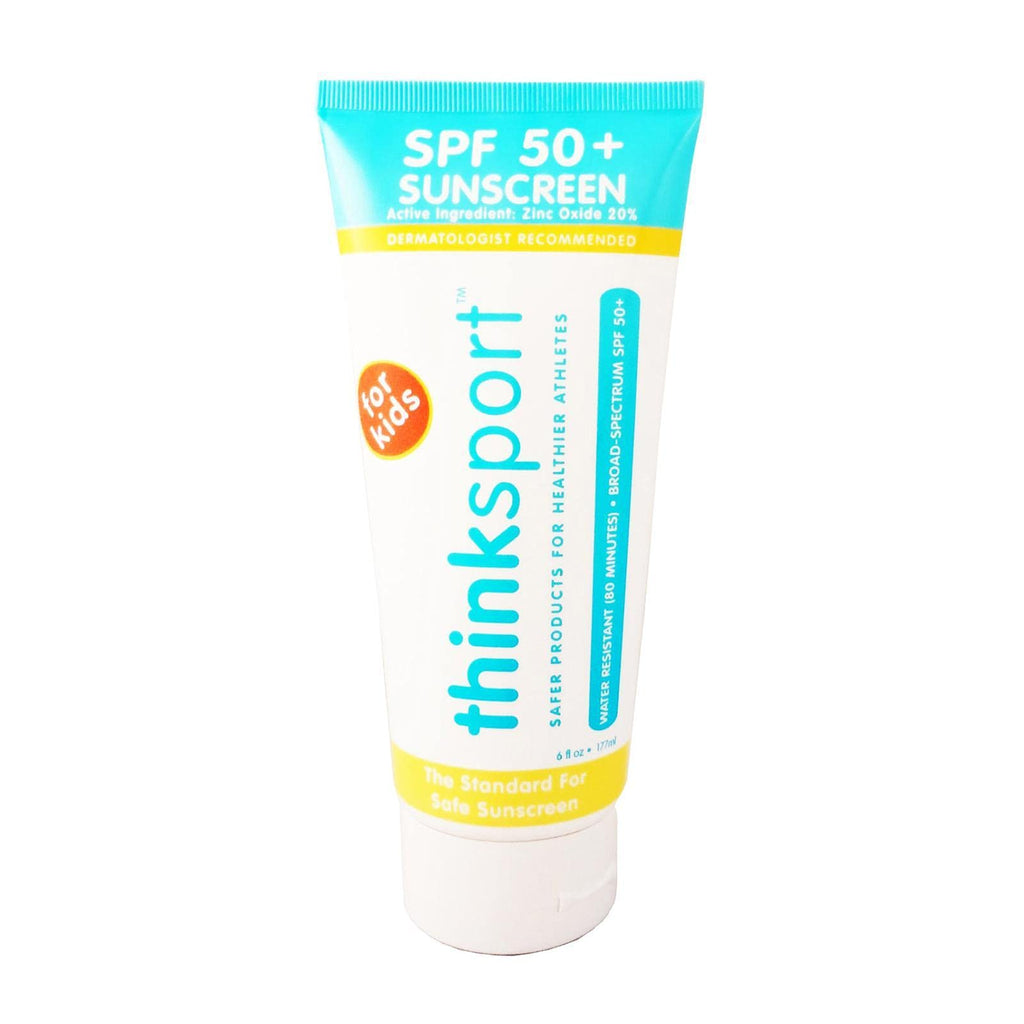 [Australia] - Thinksport Kids SPF 50+ Mineral Sunscreen – Safe, Natural Sunblock for Children - Water Resistant Sun Cream – Broad Spectrum UVA/UVB Sun Protection – Vegan, Reef Friendly Sun Lotion, 6oz 