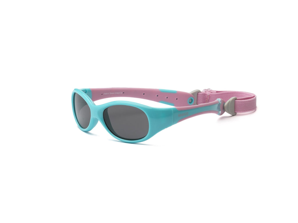 [Australia] - Real Shades Explorer Sunglasses for Babies, Toddlers, Kids Baby 0+ Aqua/Pink 