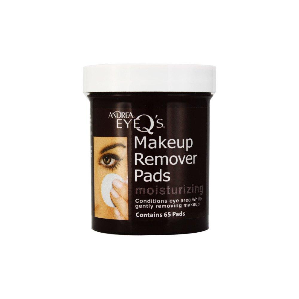 [Australia] - Andrea Eye Q's Moisturizing Eye Makeup Remover Pads, 65 Count (Pack of 6) 