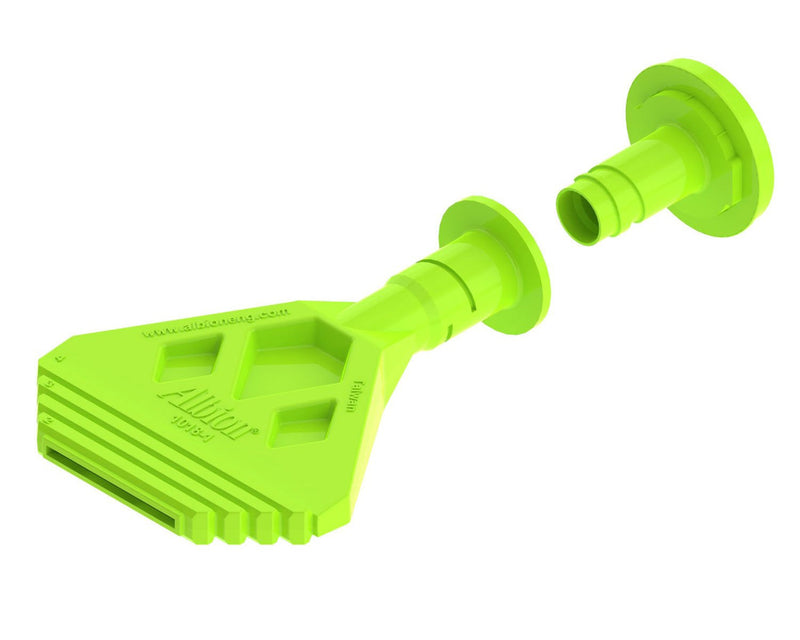[Australia] - Albion Engineering Company 1018-G01 Ribbon Bead Nozzle for Dispensing Vapor and Air Barrier Sealants, Adjustable, 1/8" Thick x 2" to 4" Wide, Bright Green 