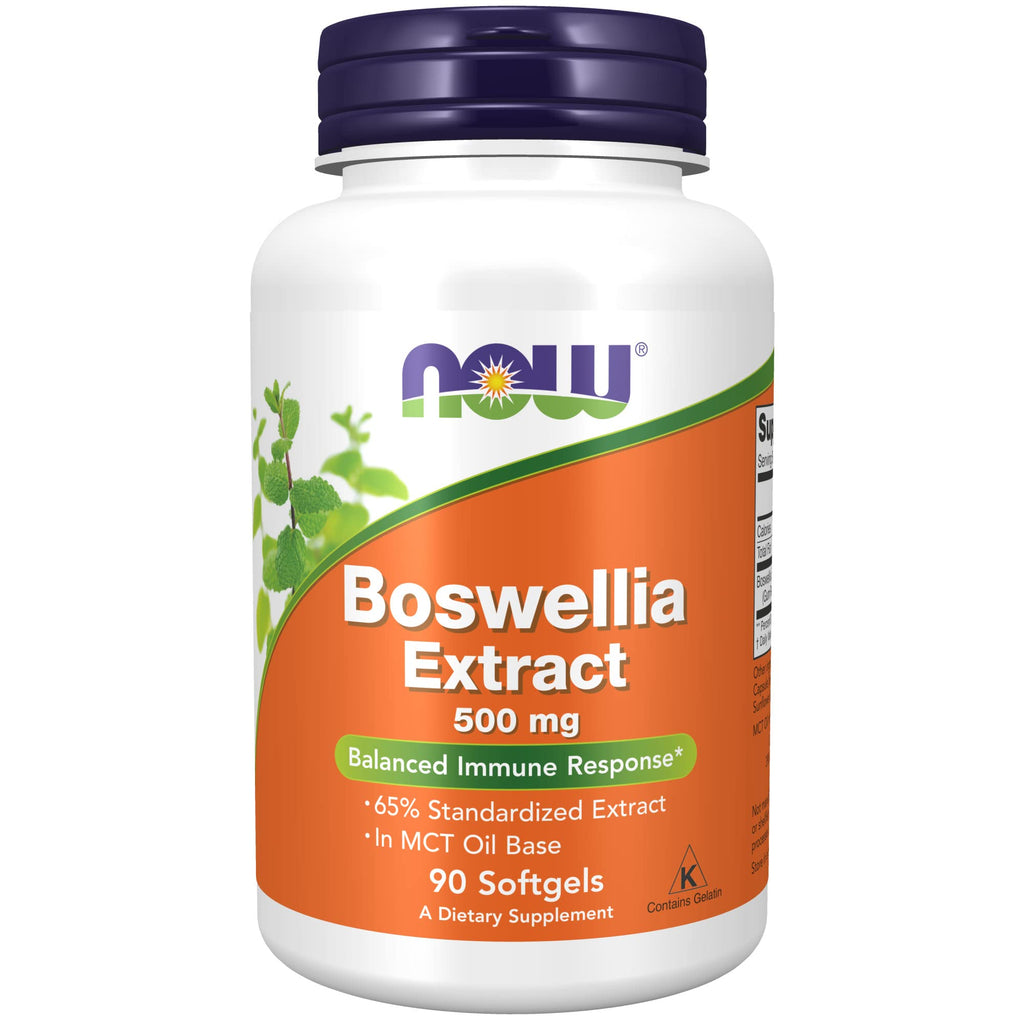 [Australia] - NOW Supplements, Boswellia Extract 500 mg in MCT Oil Base, Balanced Immune Response*, 90 Softgels 