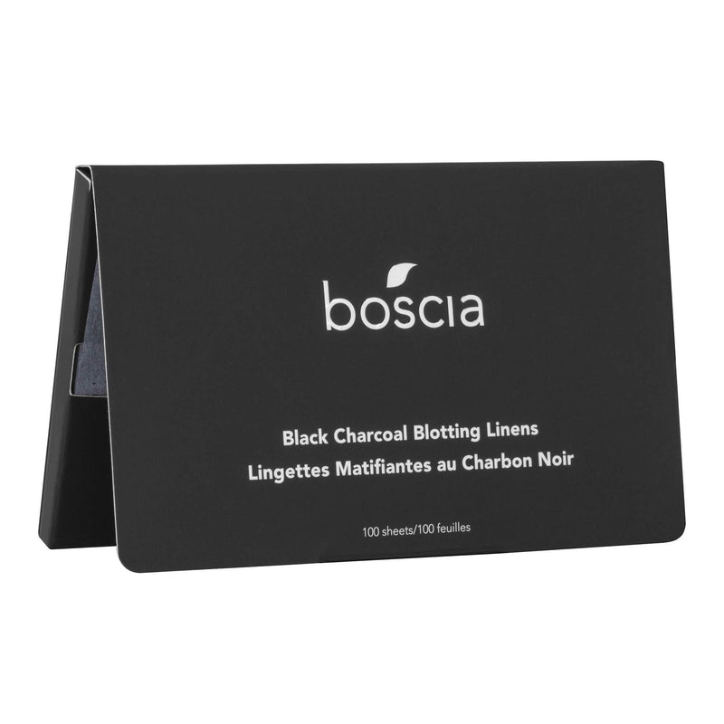 [Australia] - boscia Black Charcoal Blotting Linens - Vegan, Cruelty-Free, Natural and Clean Skincare | Facial Blotting Paper for Absorbing Excess Oil, 100 ct 
