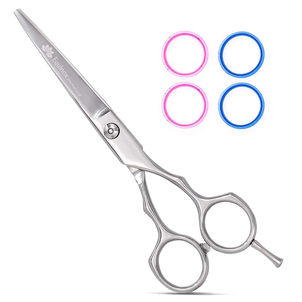 [Australia] - Equinox Barber & Salon Styling Series - Barber Hair Cutting Scissors/Shears - 6.0" Overall Length - Detachable Finger Rest Stainless Steel 