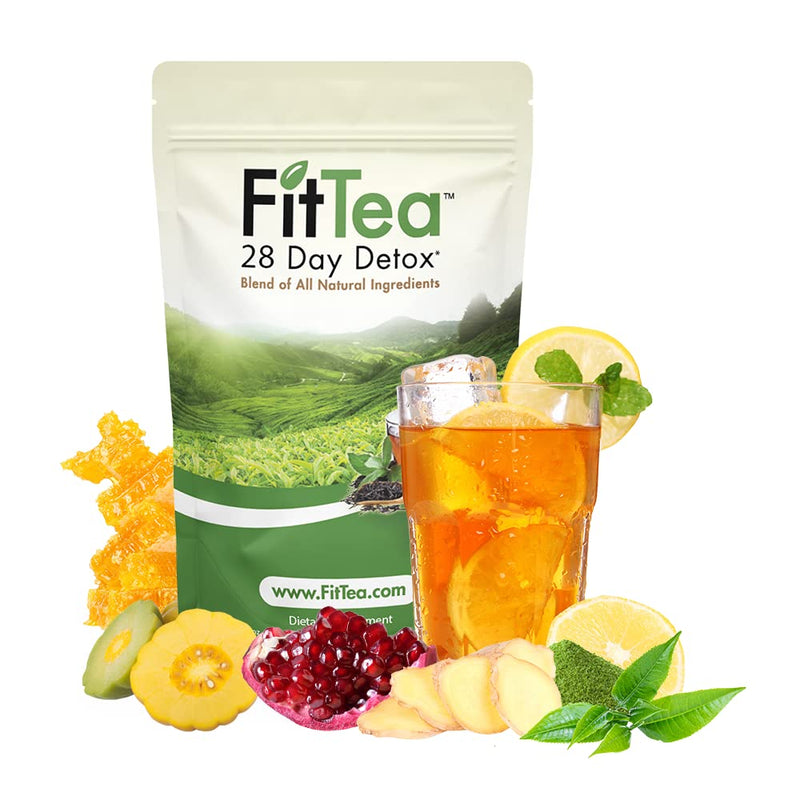 [Australia] - The Original Fit Tea 28 Day Detox Tea for Weight Loss and Belly Fat - Detox Cleanse Weight Loss Tea for Women and Men - Clinically Tested Slim Tea Detox Drink 