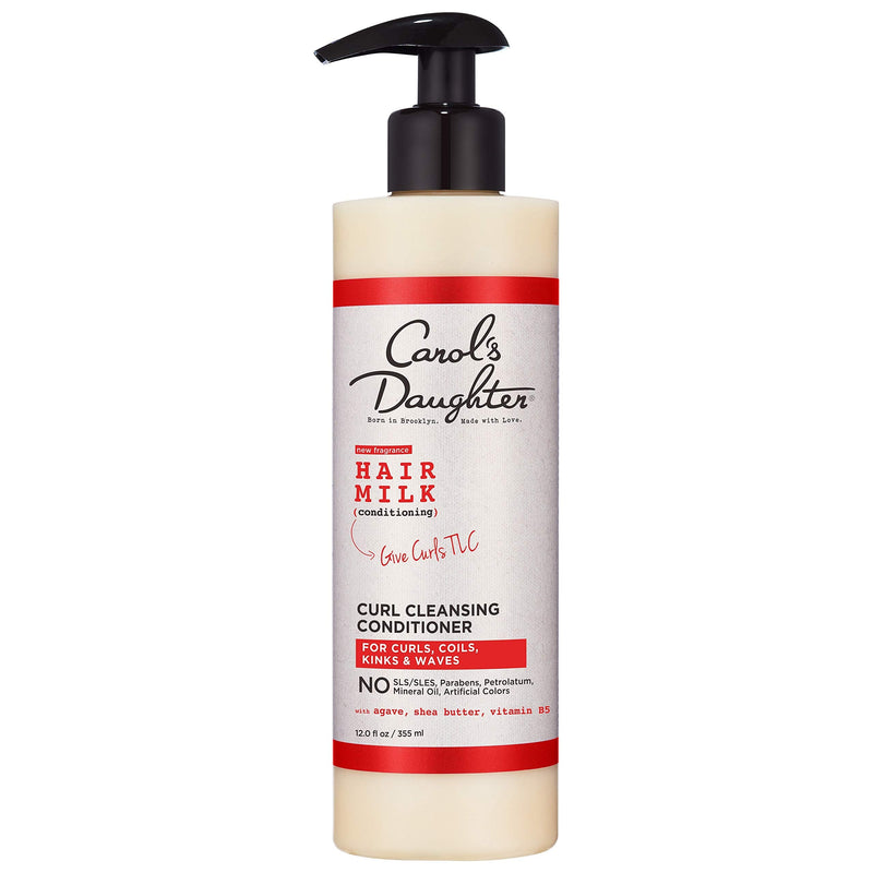[Australia] - Curly Hair Products by Carol's Daughter, Hair Milk Sulfate Free Cleansing Conditioner For Curls, Coils and Waves, with Agave and Shea Butter, Sulfate Free Co Wash, 12 Fl Oz (Packaging May Vary) 