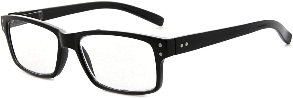[Australia] - Eyekepper Spring Hinges Vintage Reading Glasses Men Readers Black 1.0 x 