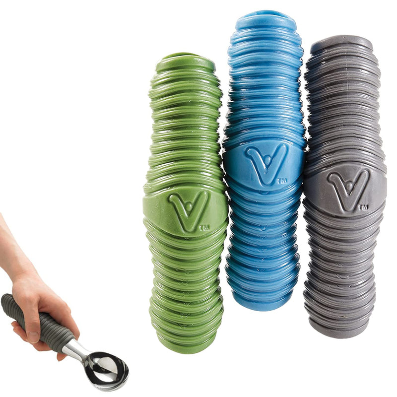 [Australia] - HealthSmart Vivi uGrips Ergonomic Universal Handle Grips for Home, Kitchen, Sporting Equipment, Garden and the Outdoors, Comfortable and Versatile, 3 Grips, Blue, Green, Gray 