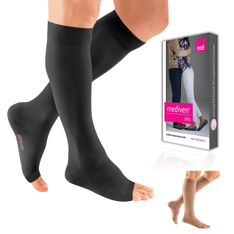 [Australia] - mediven Plus for Men & Women, 20-30 mmHg, Calf High Compression Stocking, Open Toe 