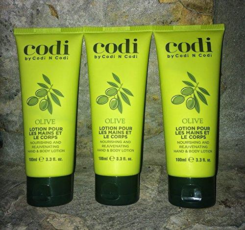 [Australia] - Codi Olive Lotion nourishing and rejuvenating HAND & BODY LOTION 3.3 oz - 3 TUBES 