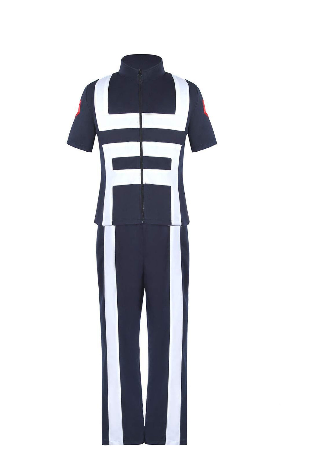 [Australia] - CR ROLECOS BNHA MHA Gym Uniform UA Training Uniform Deku Cosplay PE Outfit Small Navy Blue 