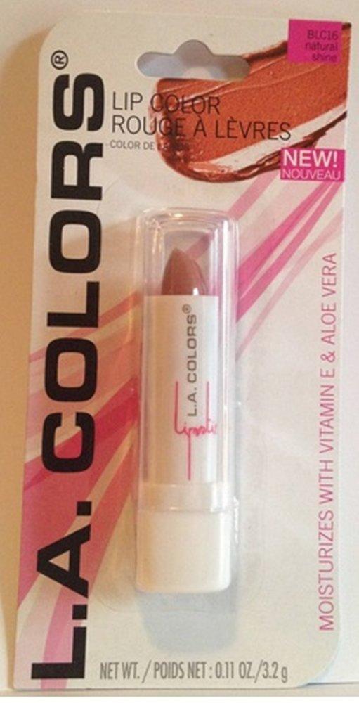 [Australia] - LA Colors Lipstick with Vitamin E & Aloe Vera, BLC16 Natural Shine, 0.11 Oz 