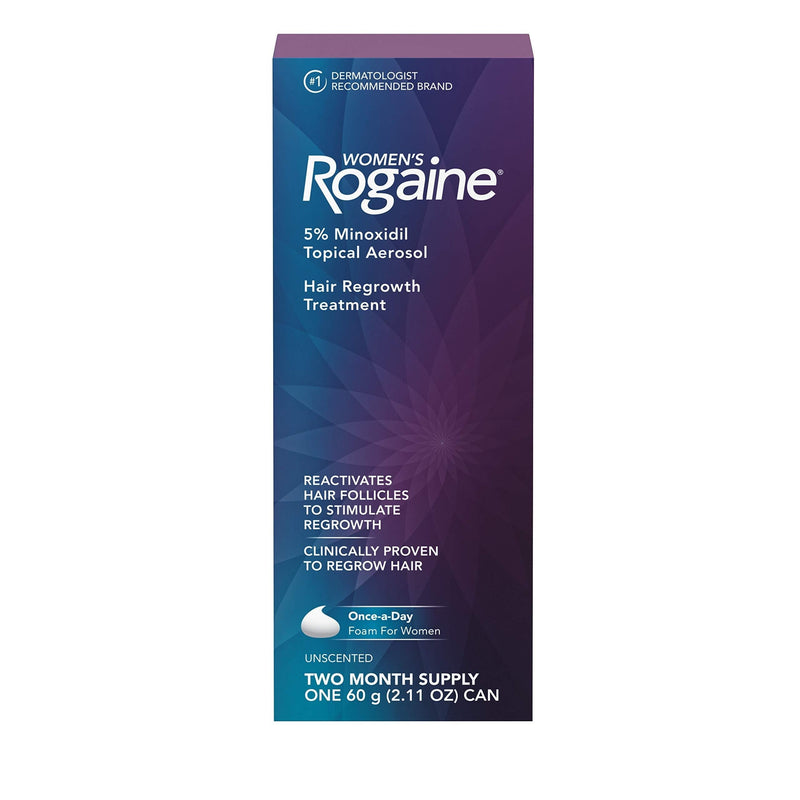 [Australia] - Women's Rogaine 5% Minoxidil Foam for Hair Thinning and Loss, Topical Treatment for Women's Hair Regrowth, 2-Month Supply Women's Rogaine 5% 2 Month 