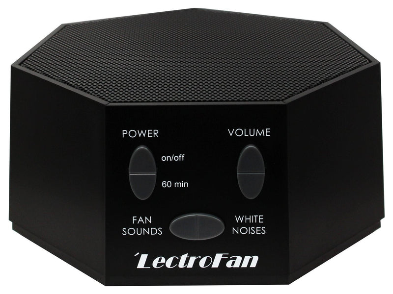[Australia] - LectroFan High Fidelity White Noise Machine with 20 Unique Non-Looping Fan and White Noise Sounds and Sleep Timer Classic Black Standard Packaging 
