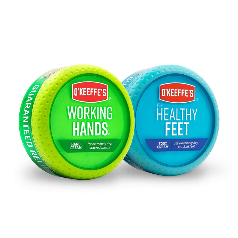 [Australia] - O'Keeffe's Working Hands 3.4 ounce & Healthy Feet 3.2 ounce Combination Pack of Jars Jar 