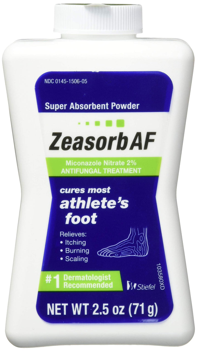 [Australia] - Zeasorb Antifungal Treatment Powder, Athletes Foot, 2.5oz (Pack of 2) 