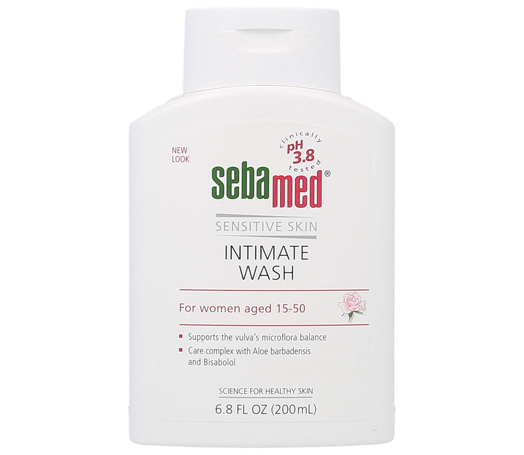 [Australia] - SEBAMED Feminine Intimate Wash pH 3.8 for Microflora Balance with Aloe Vera Mild Organic Based Daily Vaginal Wash Feminine Hygiene 6.8 Fluid Ounces (200 Milliliters), Clear (3247350.0) 6.8 Fl Oz (Pack of 1) 