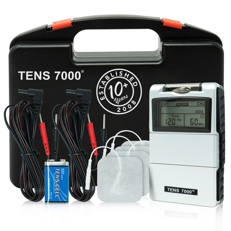 [Australia] - TENS 7000 Digital TENS Unit With Accessories - TENS Unit Muscle Stimulator For Back Pain, General Pain Relief, Neck Pain, Muscle Pain 