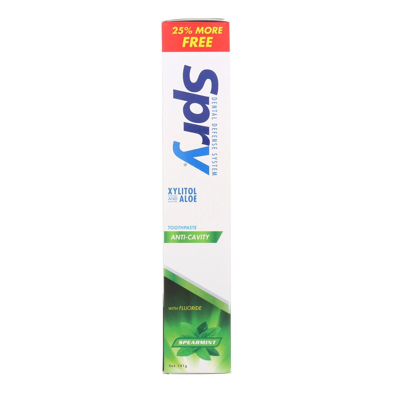 [Australia] - Spry Xylitol Toothpaste with Fluoride, Natural Spearmint, Anti-Cavity, 5 oz 