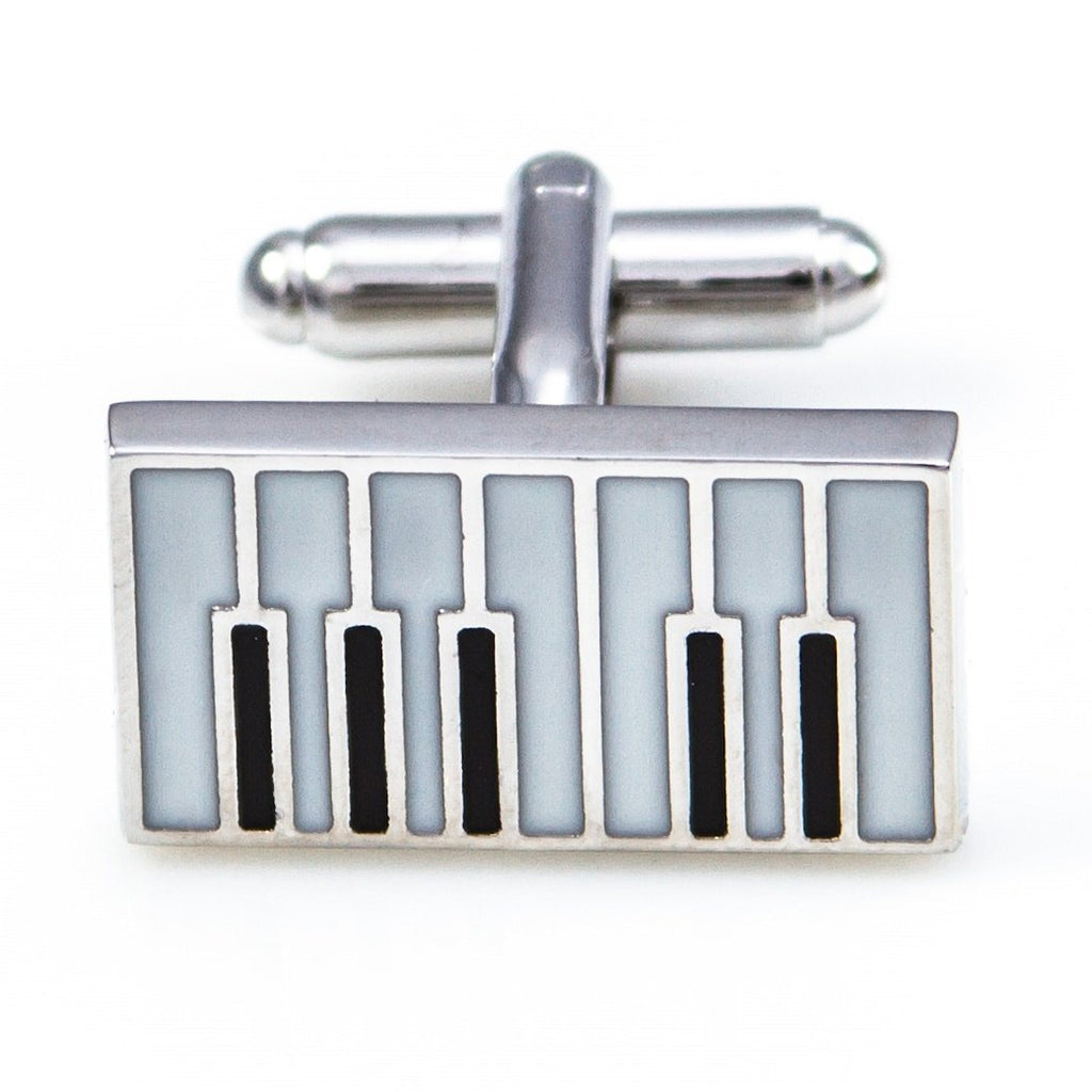 [Australia] - MRCUFF Piano Keys Pair Cufflinks in a Presentation Gift Box & Polishing Cloth 