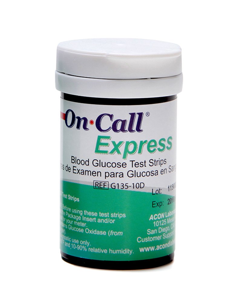 [Australia] - On Call Express Blood Glucose Test Strips (50 Count) 