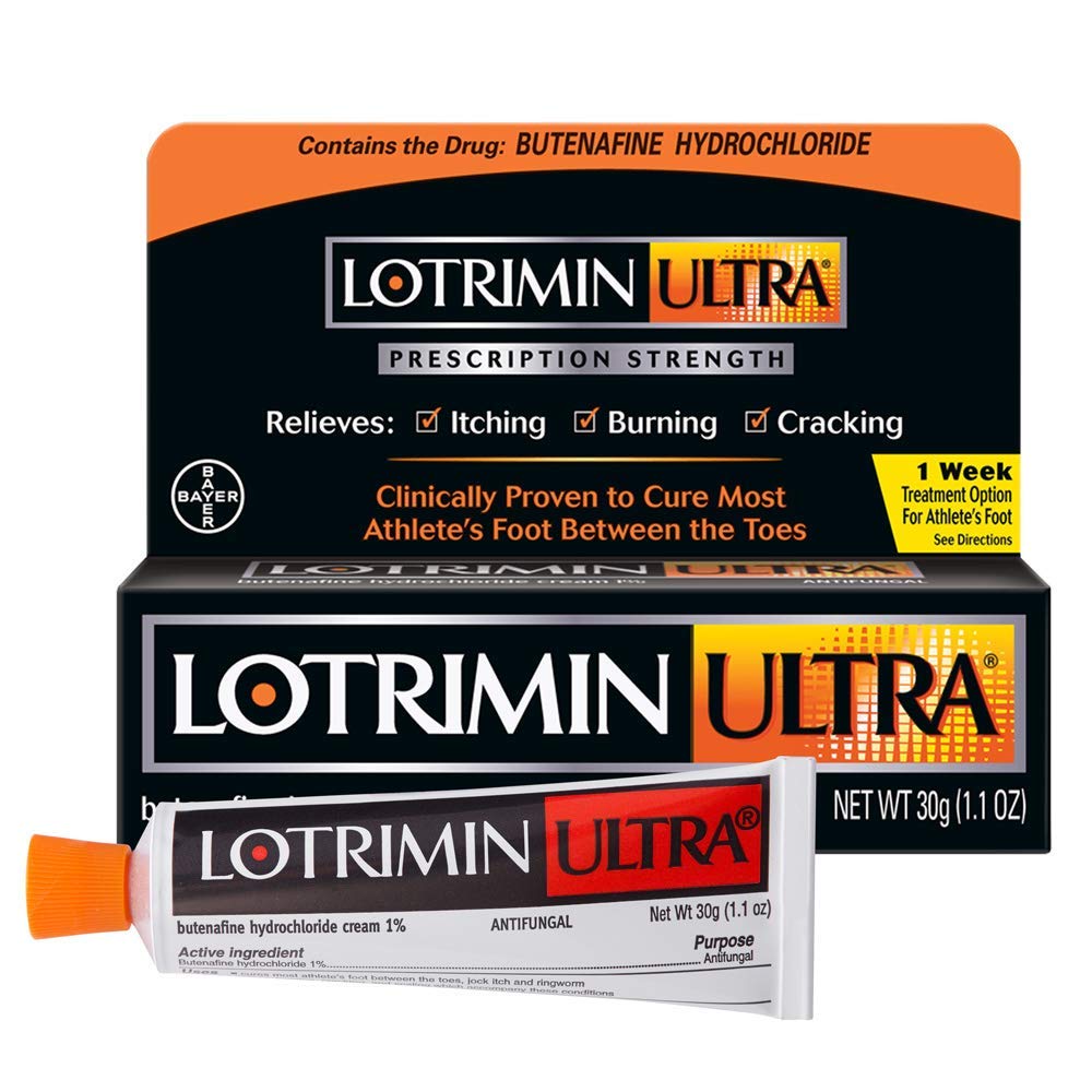 [Australia] - Lotrimin Ultra 1 Week Athlete's Foot Treatment, Prescription Strength Butenafine Hydrochloride 1%, Cures Most Athlete’s Foot Between Toes, Cream, 1.1 Ounce (30 Grams) 1.1 Ounce (Pack of 1) 