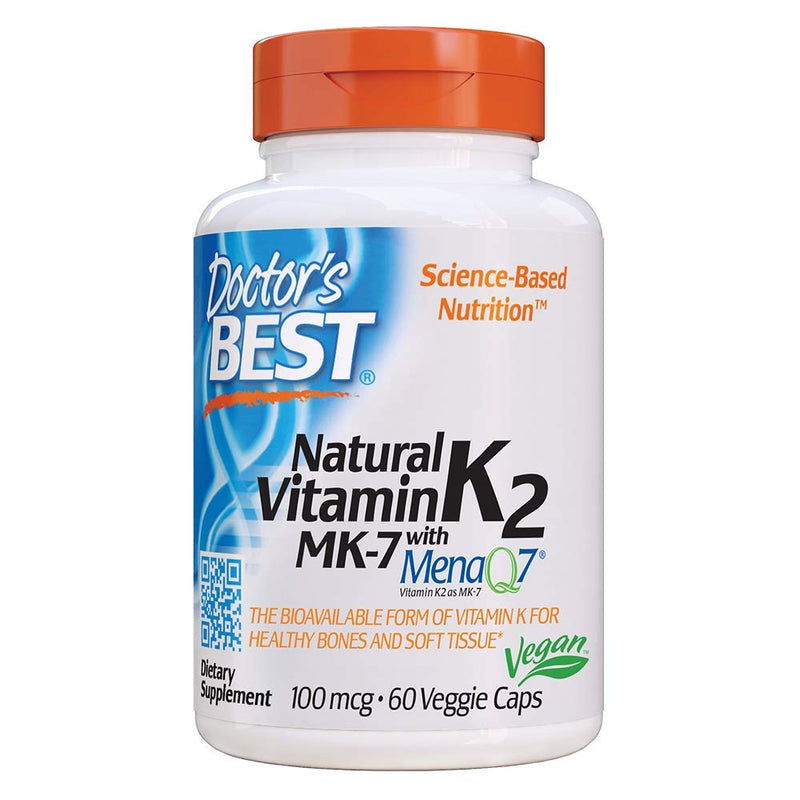 [Australia] - Doctor's Best Natural Vitamin K2 Mk-7 with MenaQ7, 60 Count 