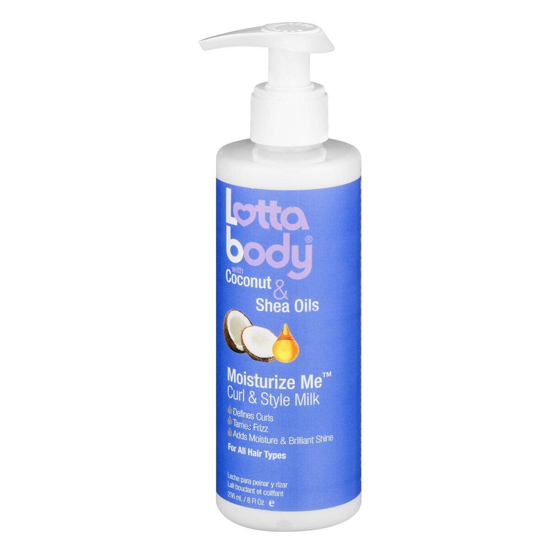 [Australia] - Coconut Oil and Shea Moisturize Me Curl & Style Milk by Lotta Body, Defines Curls, Anti Frizz, Adds Moisture & Shine 8 Fl Oz 