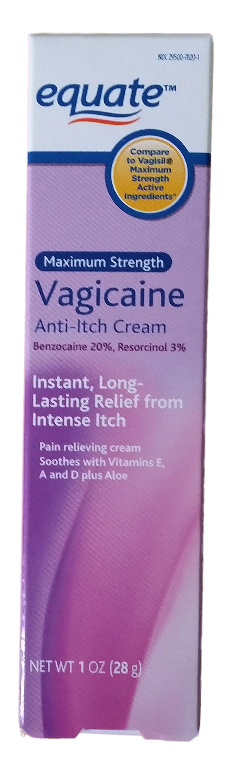 [Australia] - Maximum Strength Vagicaine Anti-Itch Cream, 1oz, by Equate 