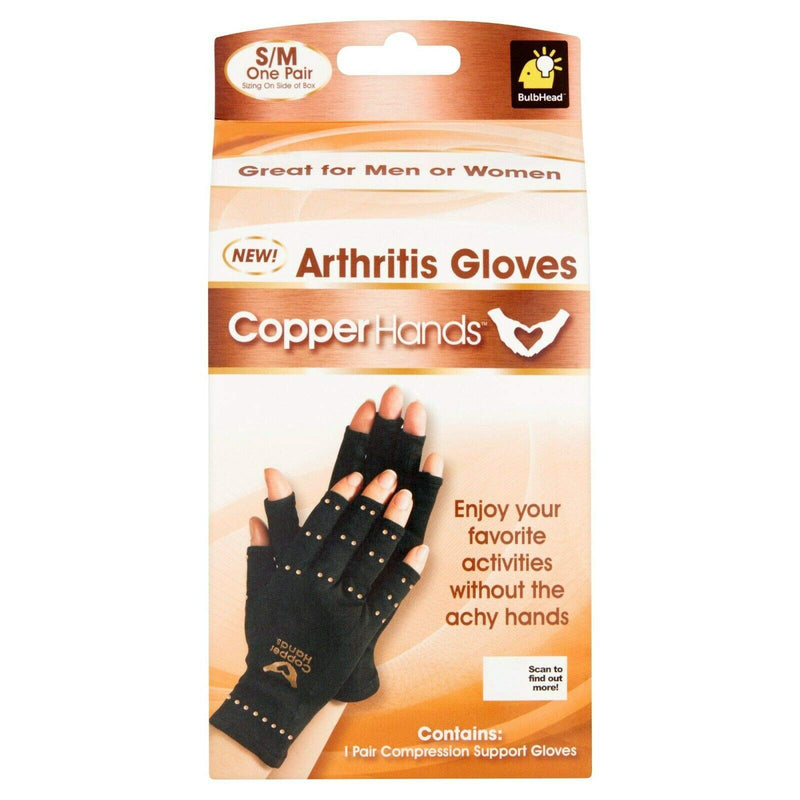 [Australia] - Copper Hands Arthritis Compression Gloves As Seen on TV (SM/MD) 1 Count (Pack of 1) 